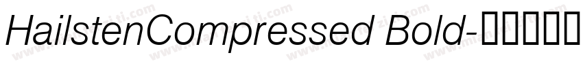 HailstenCompressed Bold字体转换